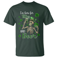 Funny St. Patricks Day Drinking T Shirt I'm Here For Titties And Beer - Wonder Print Shop