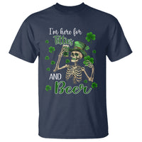 Funny St. Patricks Day Drinking T Shirt I'm Here For Titties And Beer - Wonder Print Shop