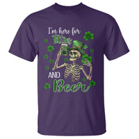 Funny St. Patricks Day Drinking T Shirt I'm Here For Titties And Beer - Wonder Print Shop
