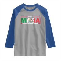 Mexicans Ain't Going Anywhere Raglan Shirt Mexico Flag