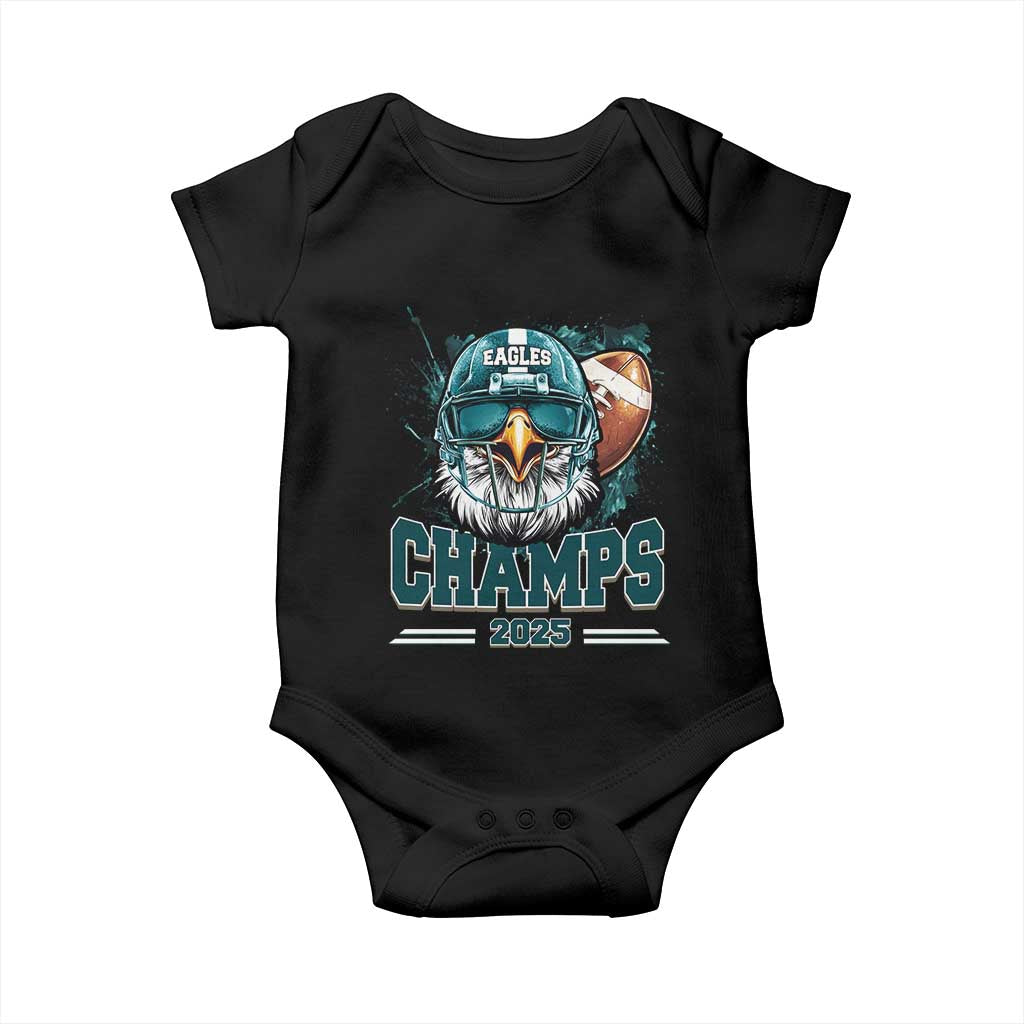 Celebrated Eagles Baby Onesie Championship 2025 Retro