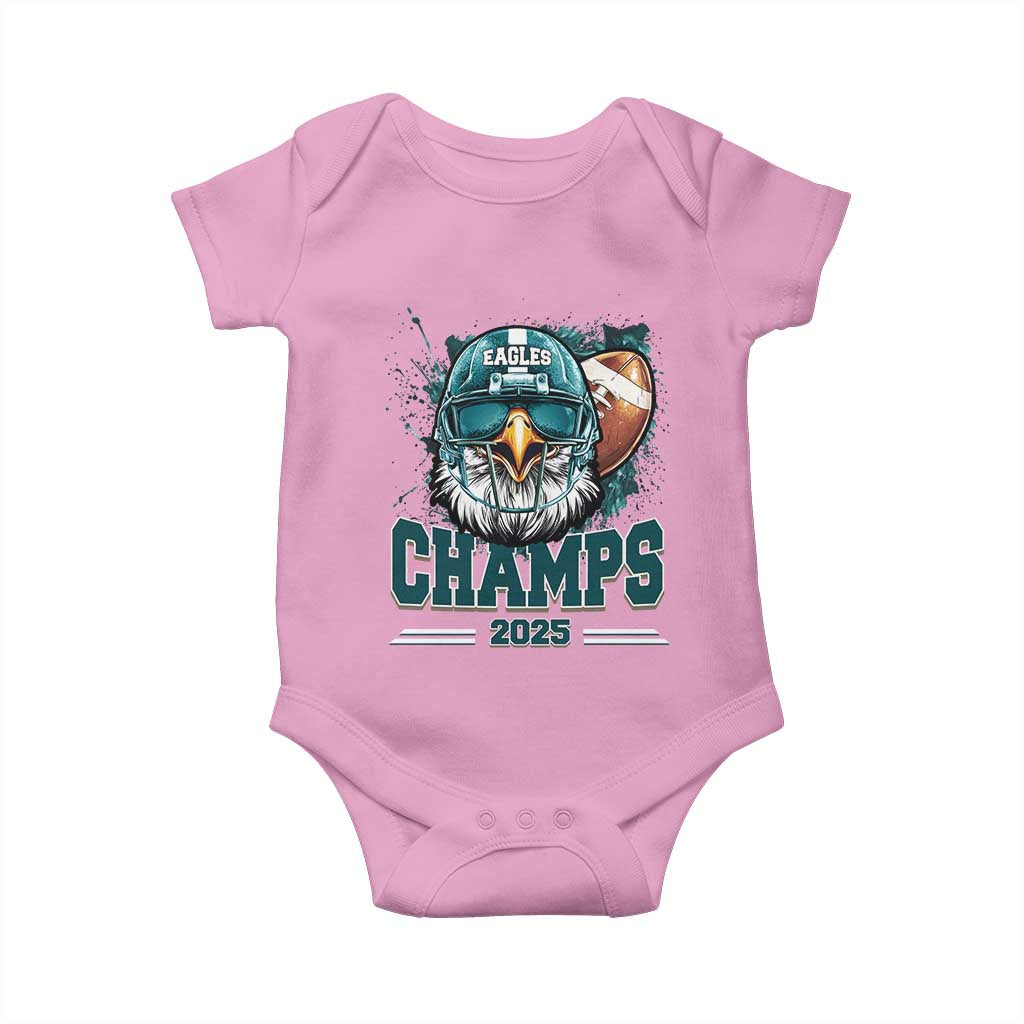 Celebrated Eagles Baby Onesie Championship 2025 Retro TS02