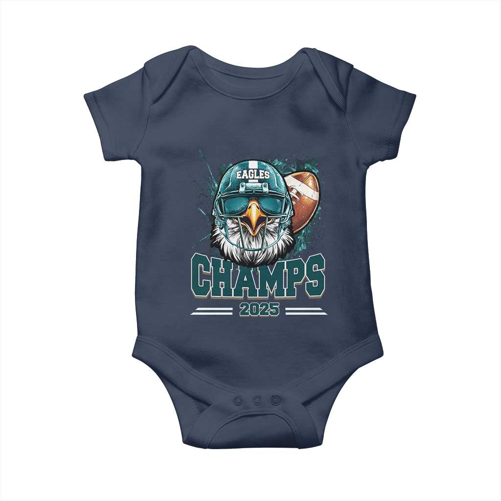 Celebrated Eagles Baby Onesie Championship 2025 Retro