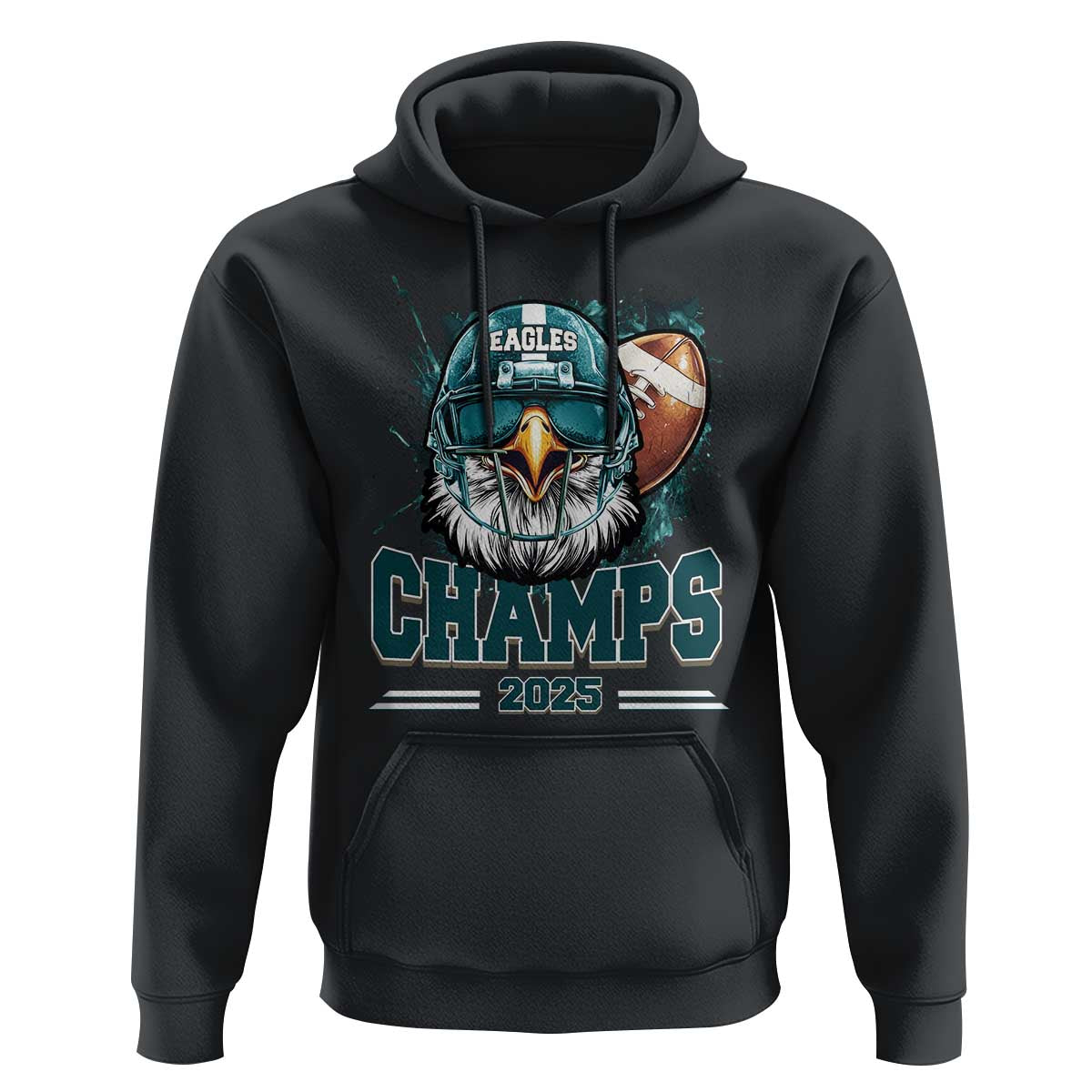 Celebrated Eagles Hoodie Championship 2025 Retro