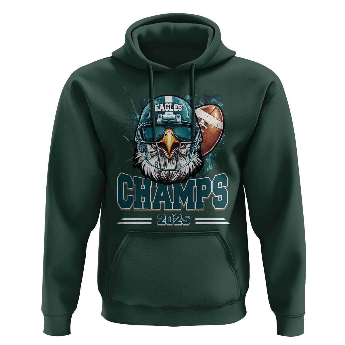 Celebrated Eagles Hoodie Championship 2025 Retro