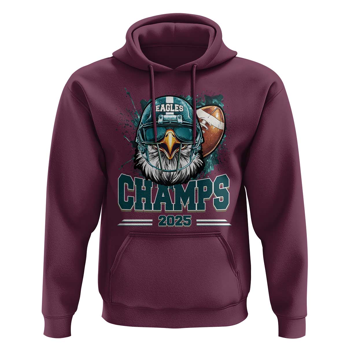 Celebrated Eagles Hoodie Championship 2025 Retro