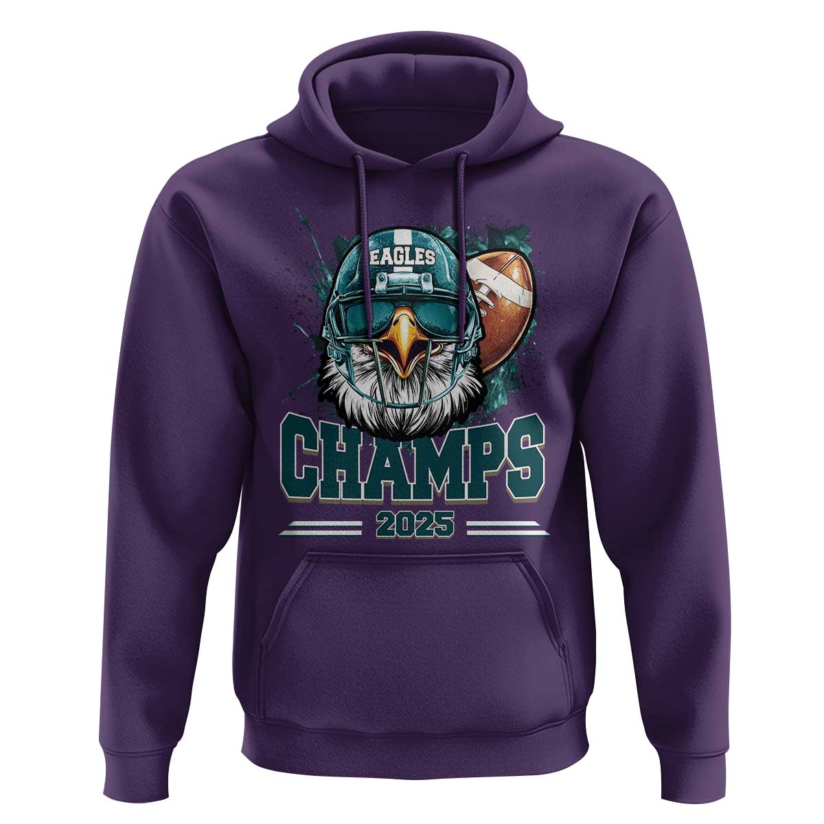 Celebrated Eagles Hoodie Championship 2025 Retro
