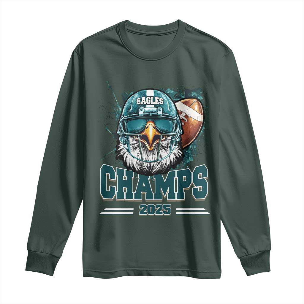 Celebrated Eagles Long Sleeve Shirt Championship 2025 Retro