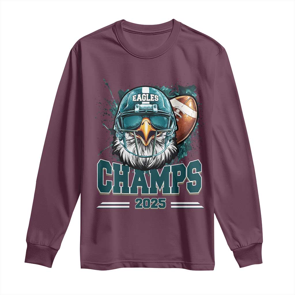 Celebrated Eagles Long Sleeve Shirt Championship 2025 Retro