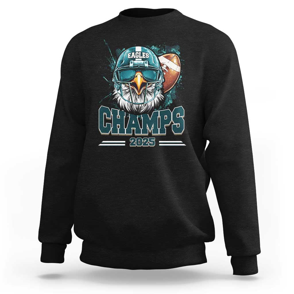 Celebrated Eagles Sweatshirt Championship 2025 Retro