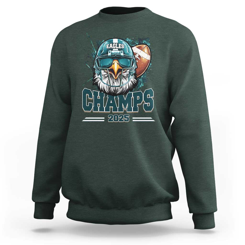 Celebrated Eagles Sweatshirt Championship 2025 Retro