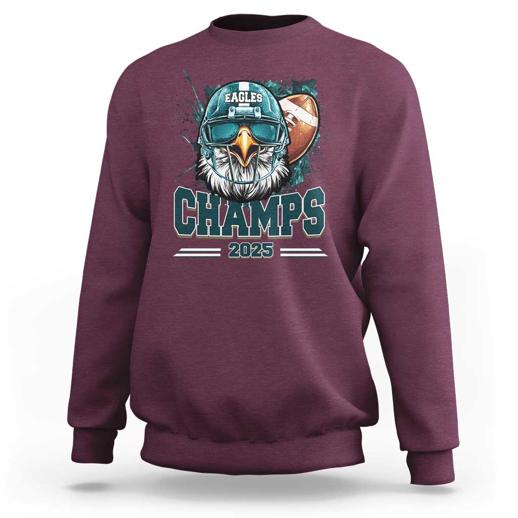 Celebrated Eagles Sweatshirt Championship 2025 Retro