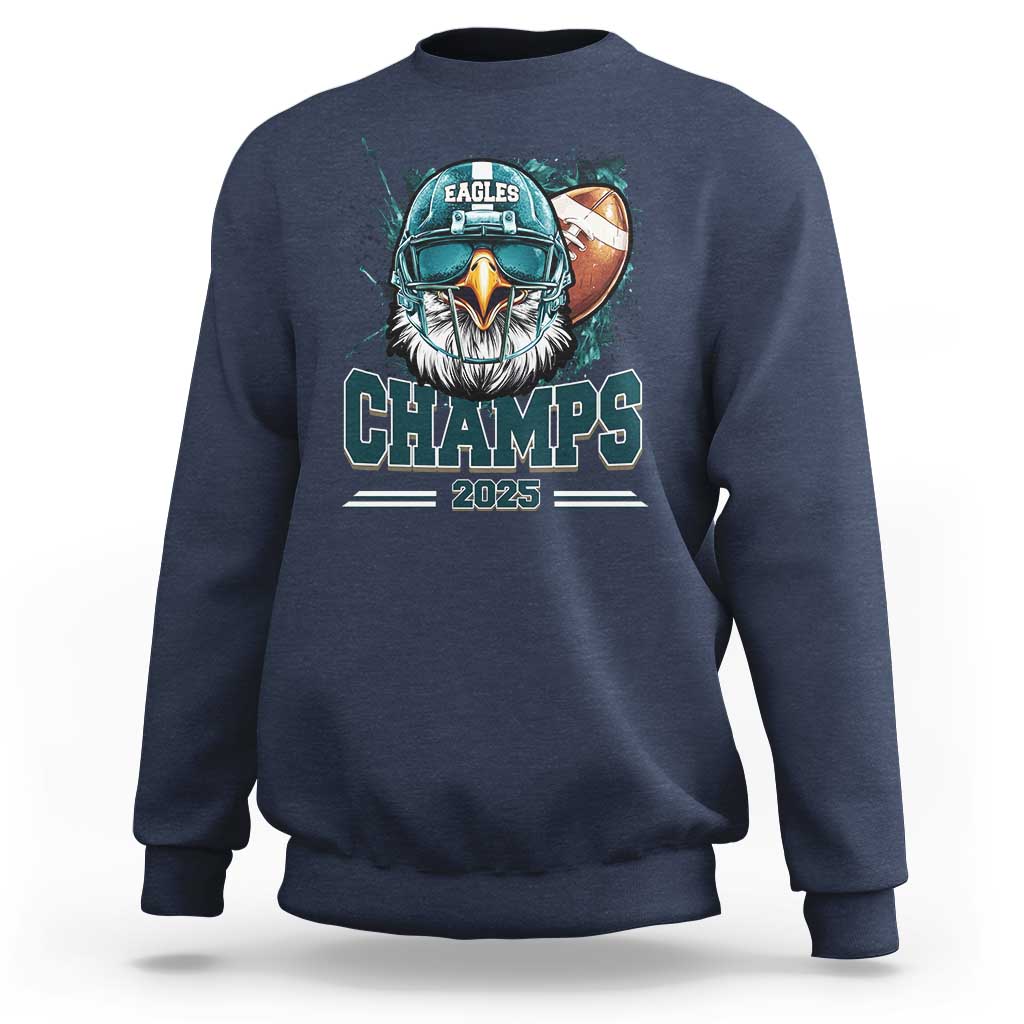 Celebrated Eagles Sweatshirt Championship 2025 Retro