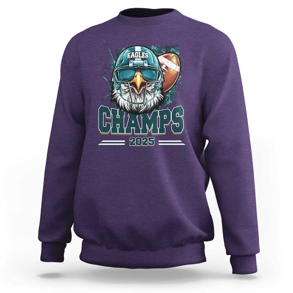 Celebrated Eagles Sweatshirt Championship 2025 Retro
