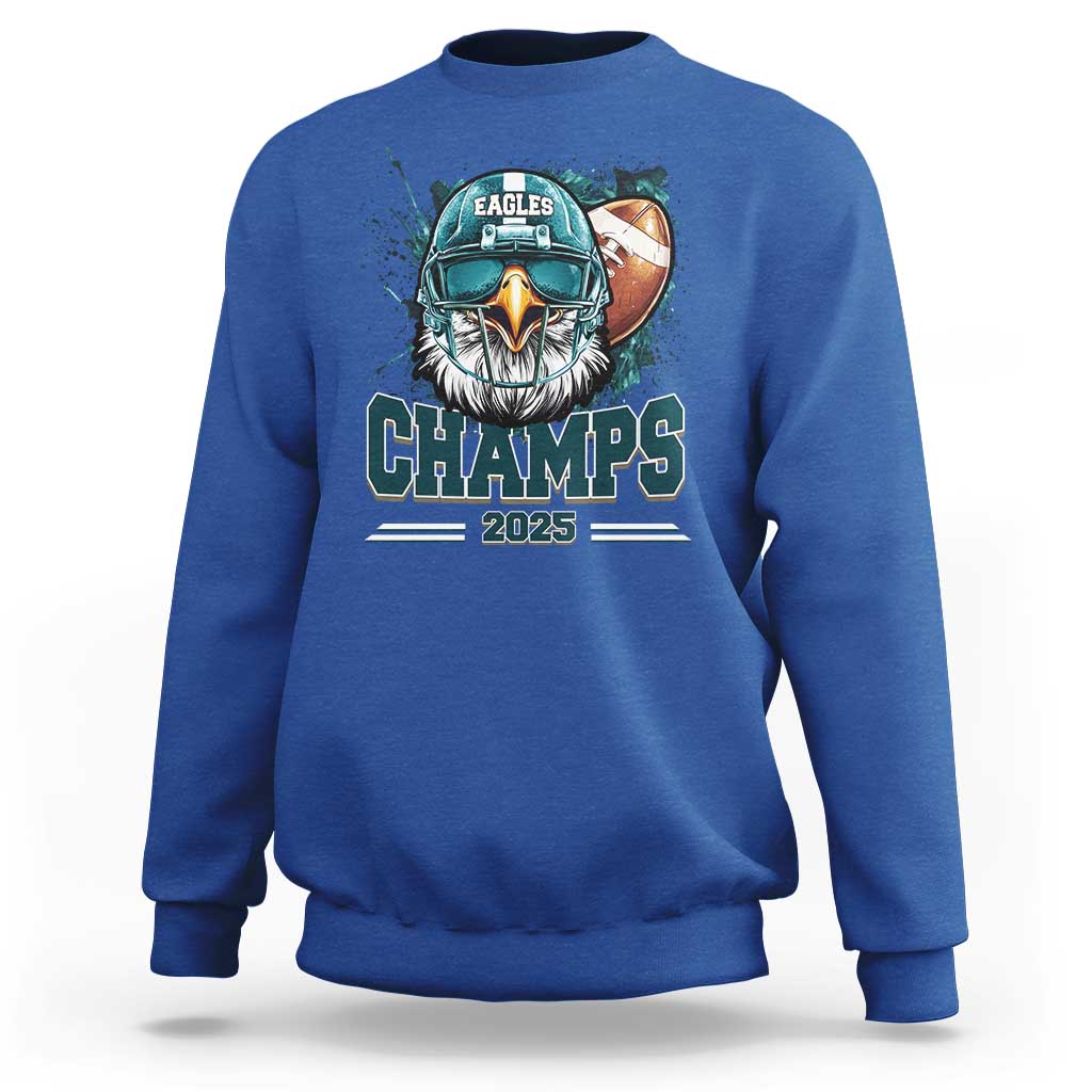 Celebrated Eagles Sweatshirt Championship 2025 Retro