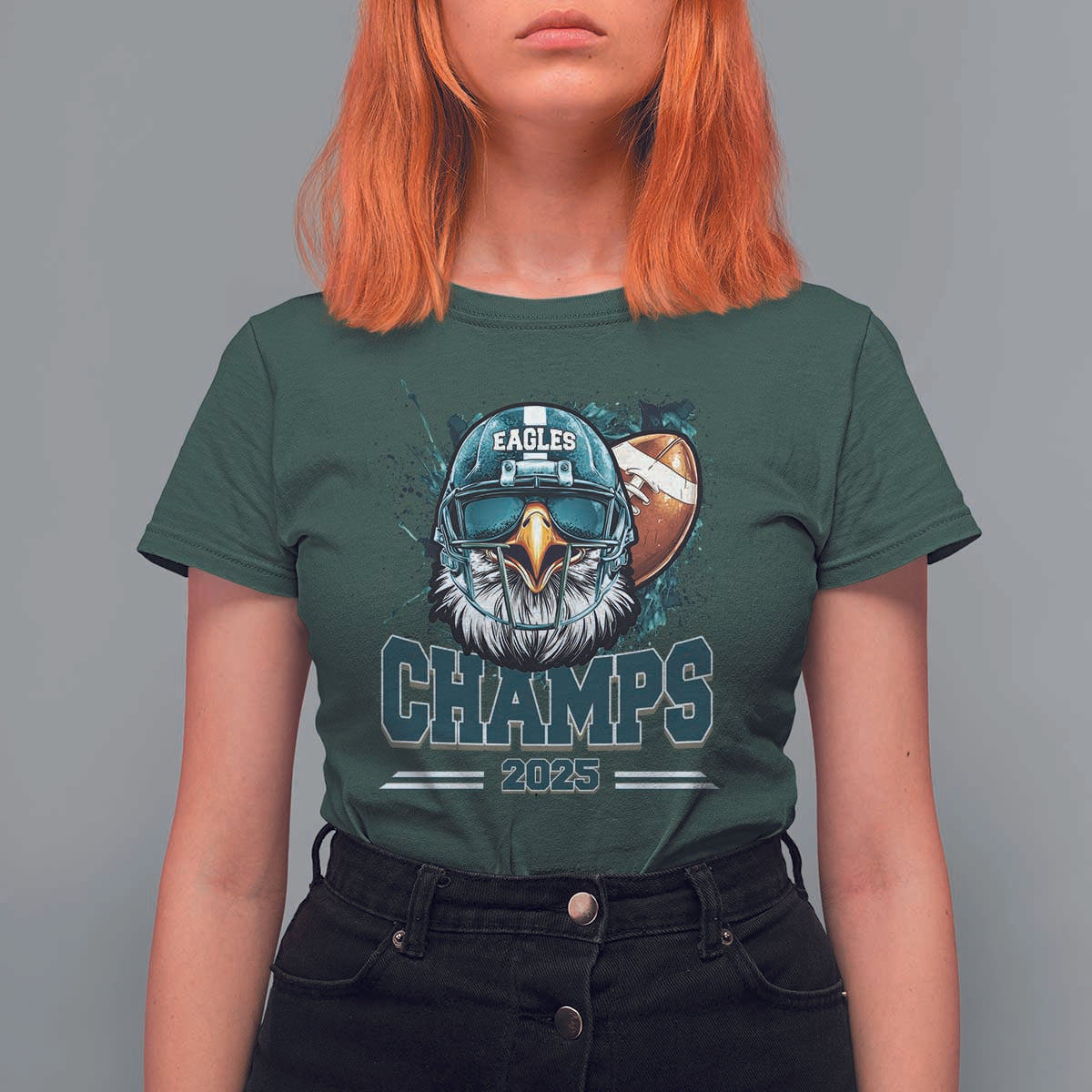 Celebrated Eagles T Shirt For Women Championship 2025 Retro