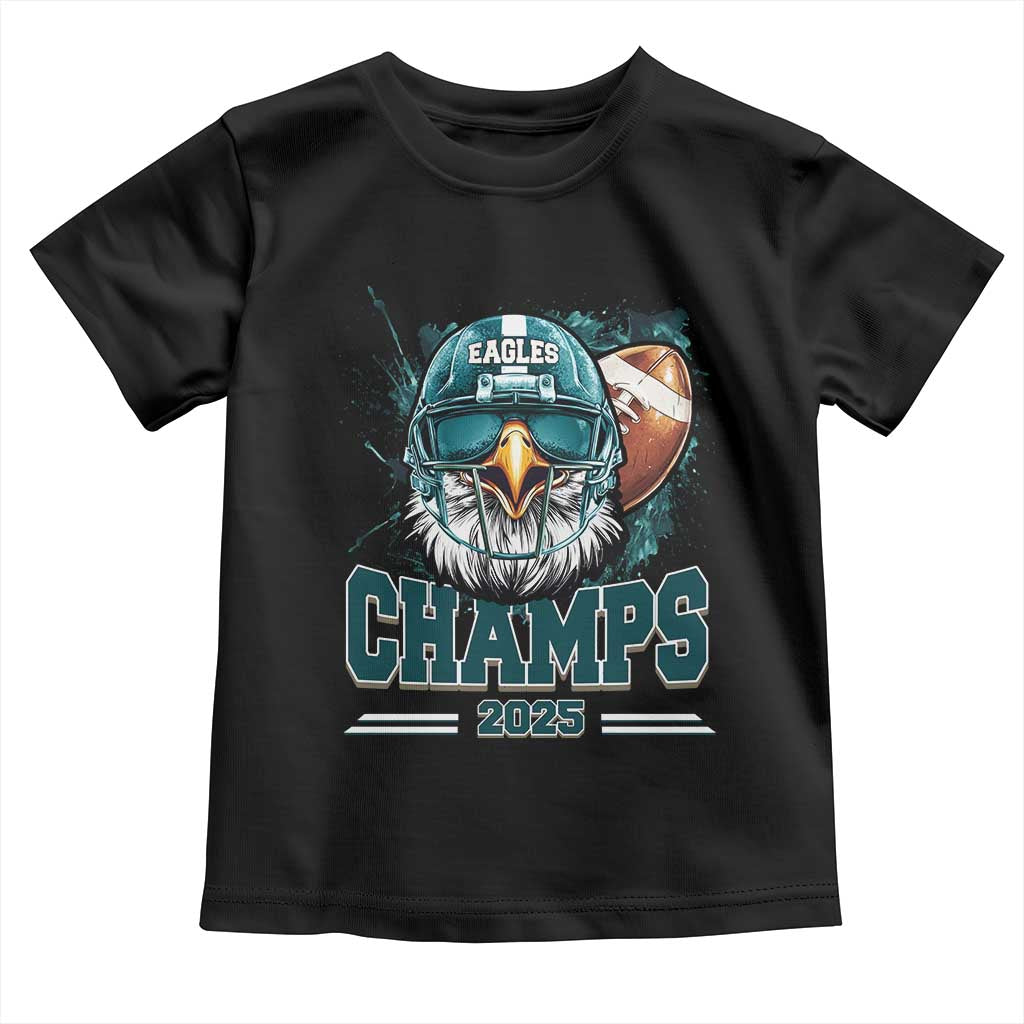 Celebrated Eagles Toddler T Shirt Championship 2025 Retro