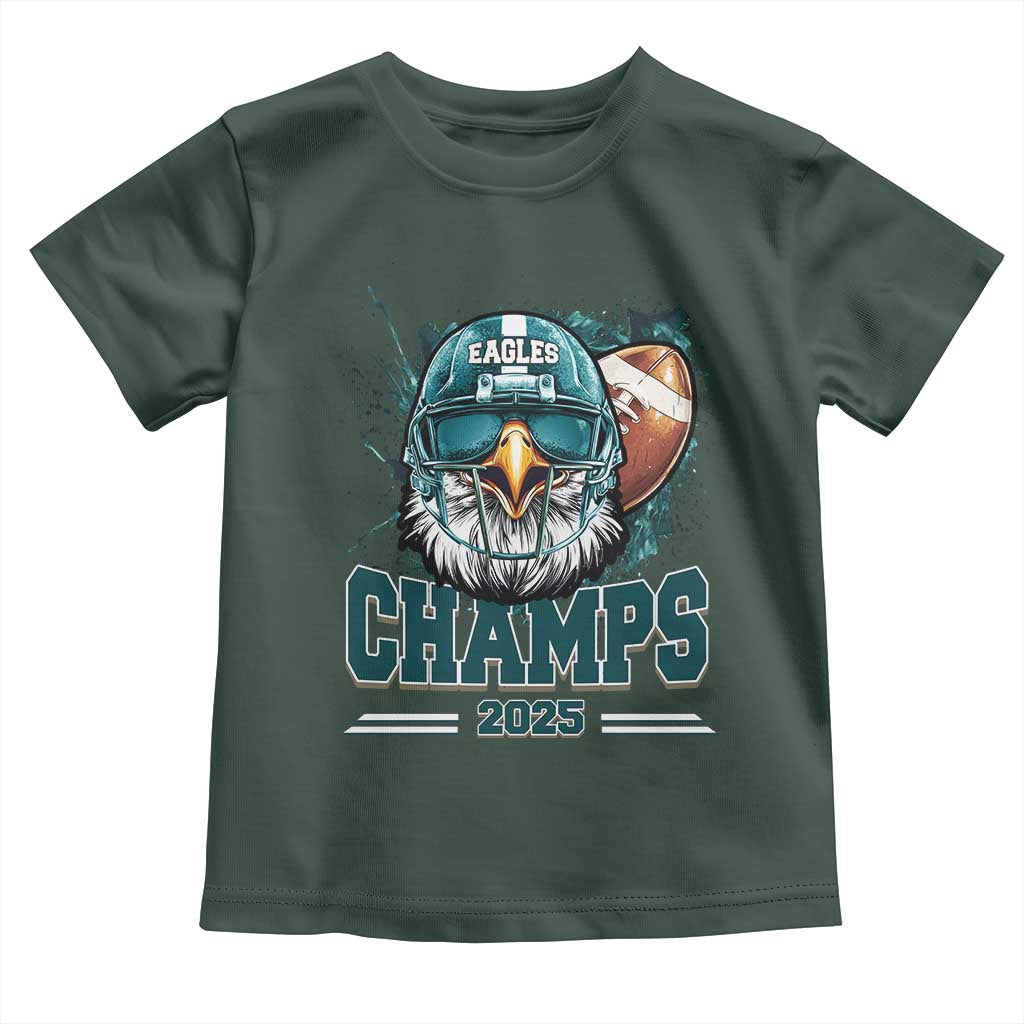 Celebrated Eagles Toddler T Shirt Championship 2025 Retro