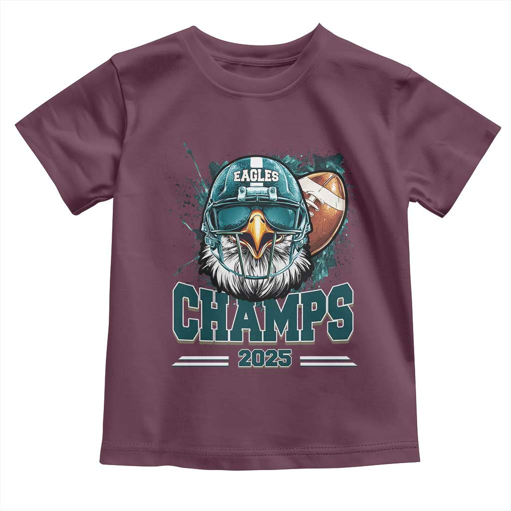 Celebrated Eagles Toddler T Shirt Championship 2025 Retro