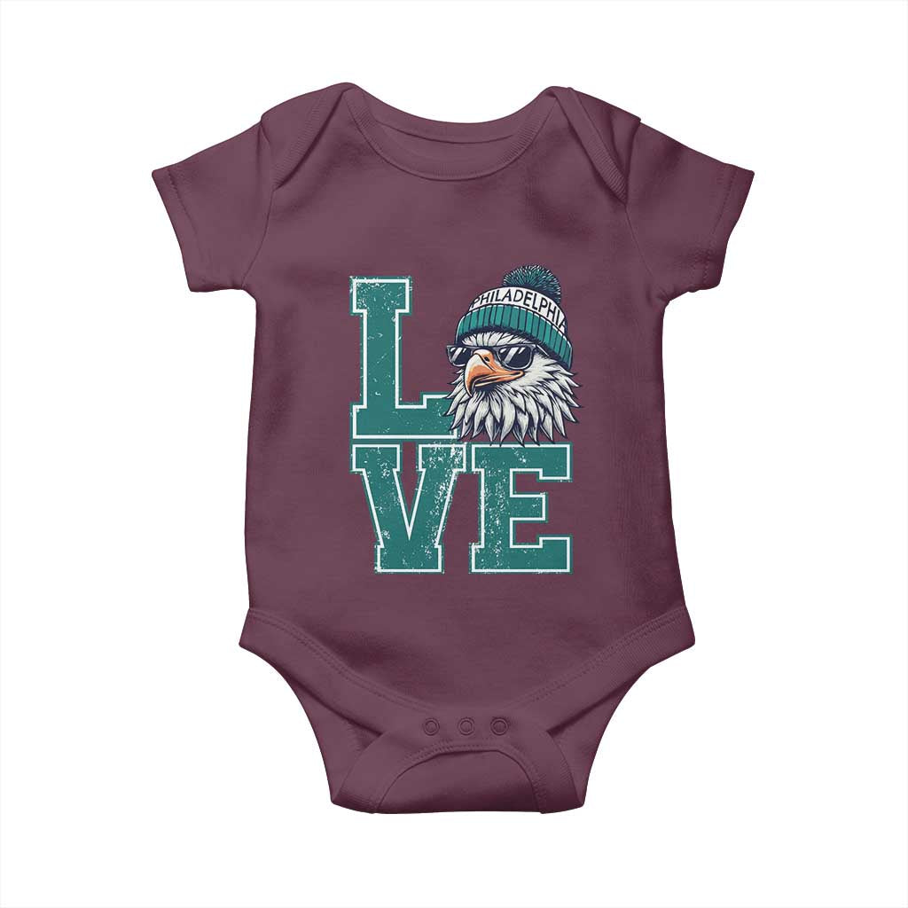 Eagles Inspirational Baby Onesie LOVE Cool Eagle Lover Vintage