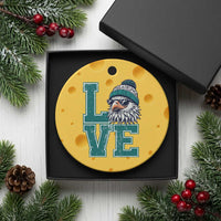 Eagles Inspirational Ceramic Ornament LOVE Cool Eagle Lover Vintage - Wonder Print Shop