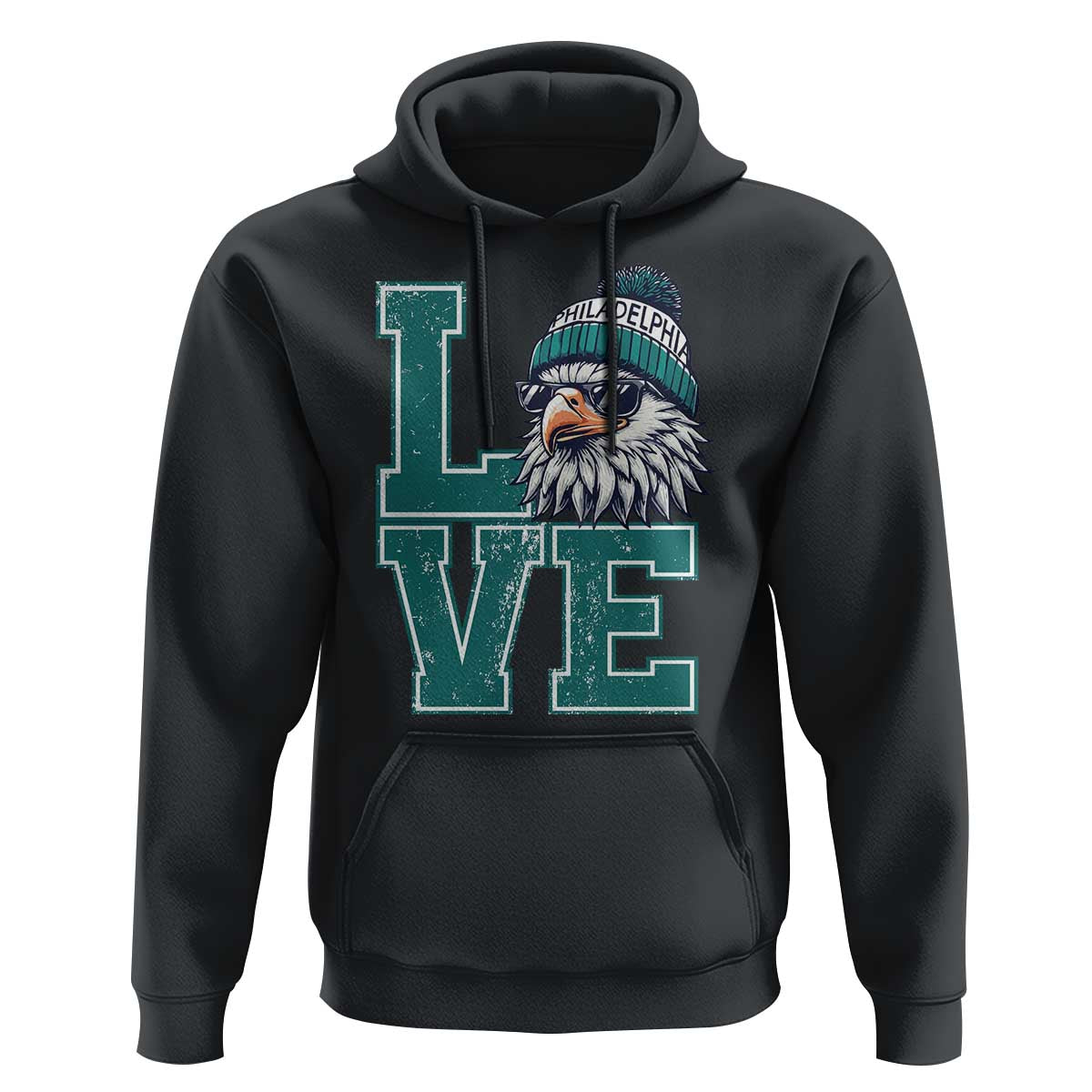 Eagles Inspirational Hoodie LOVE Cool Eagle Lover Vintage