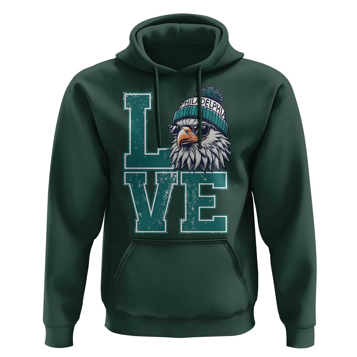Eagles Inspirational Hoodie LOVE Cool Eagle Lover Vintage