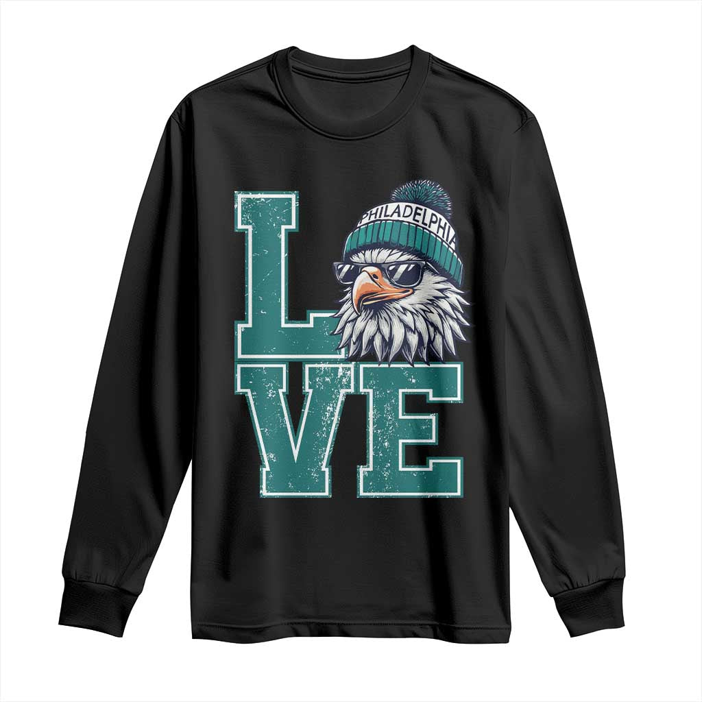 Eagles Inspirational Long Sleeve Shirt LOVE Cool Eagle Lover Vintage