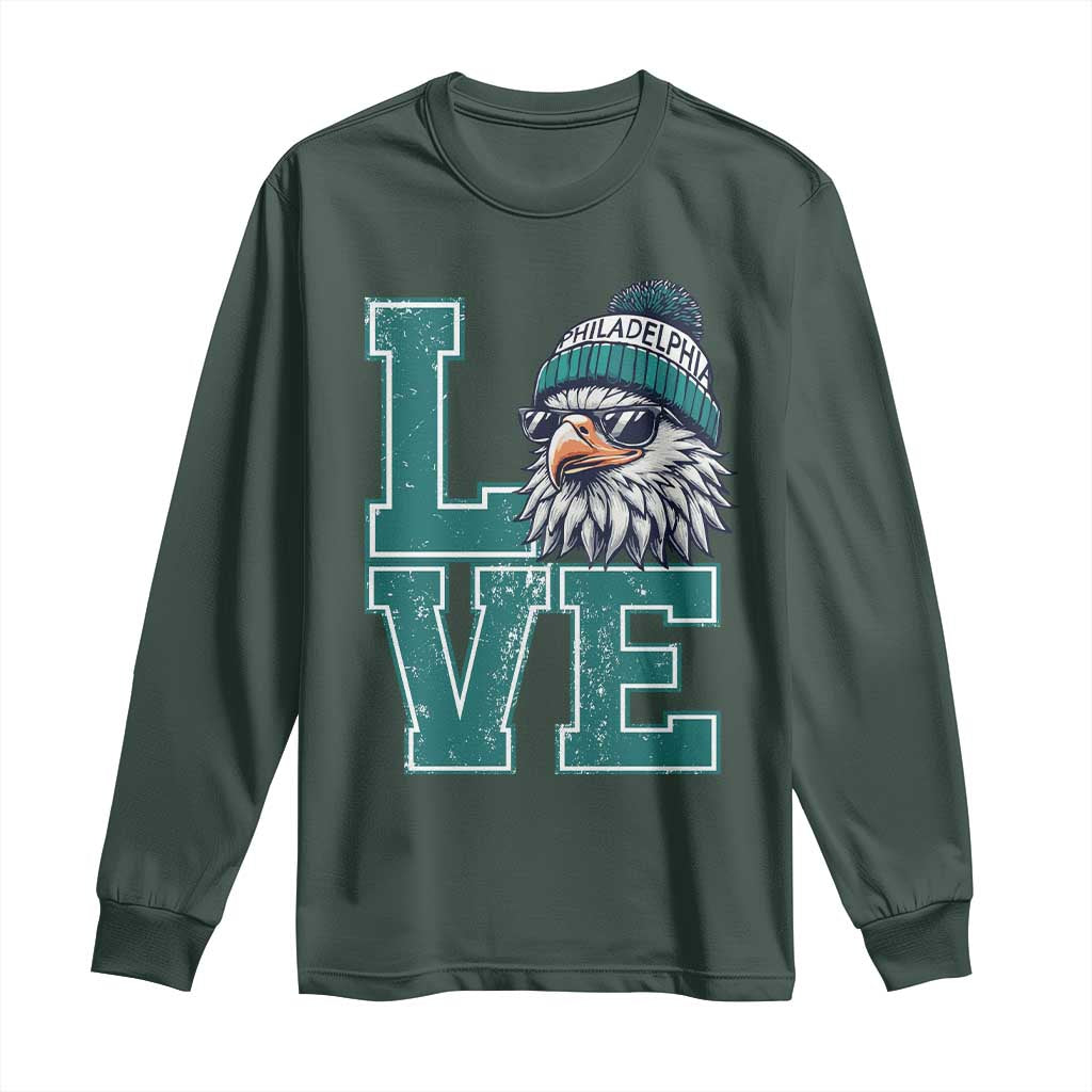 Eagles Inspirational Long Sleeve Shirt LOVE Cool Eagle Lover Vintage