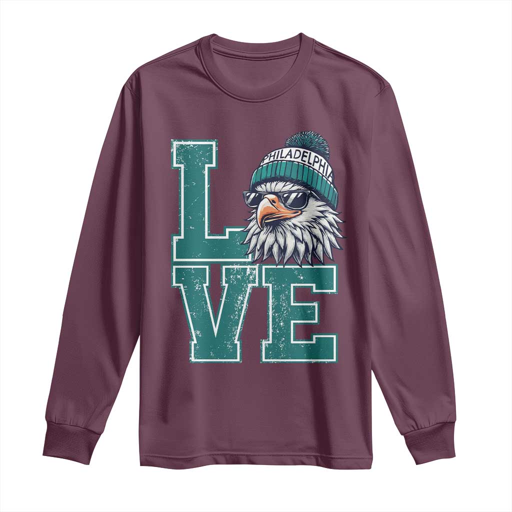 Eagles Inspirational Long Sleeve Shirt LOVE Cool Eagle Lover Vintage