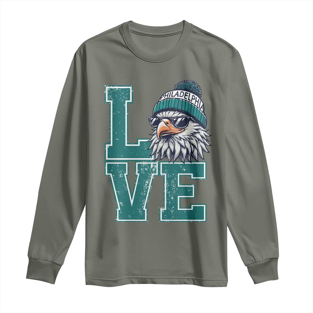 Eagles Inspirational Long Sleeve Shirt LOVE Cool Eagle Lover Vintage