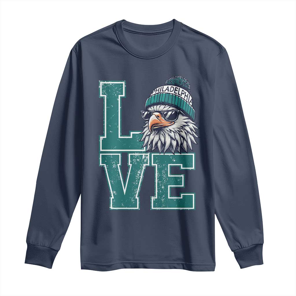 Eagles Inspirational Long Sleeve Shirt LOVE Cool Eagle Lover Vintage