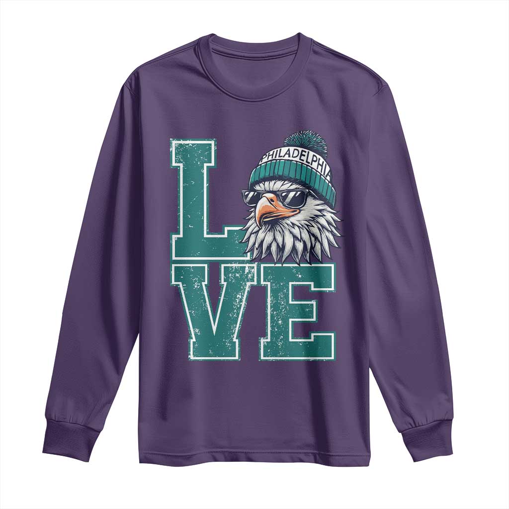 Eagles Inspirational Long Sleeve Shirt LOVE Cool Eagle Lover Vintage