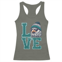 Eagles Inspirational Racerback Tank Top LOVE Cool Eagle Lover Vintage