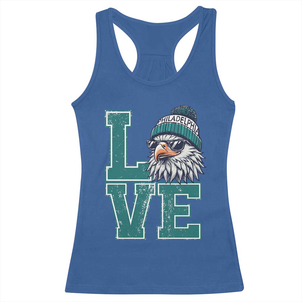 Eagles Inspirational Racerback Tank Top LOVE Cool Eagle Lover Vintage