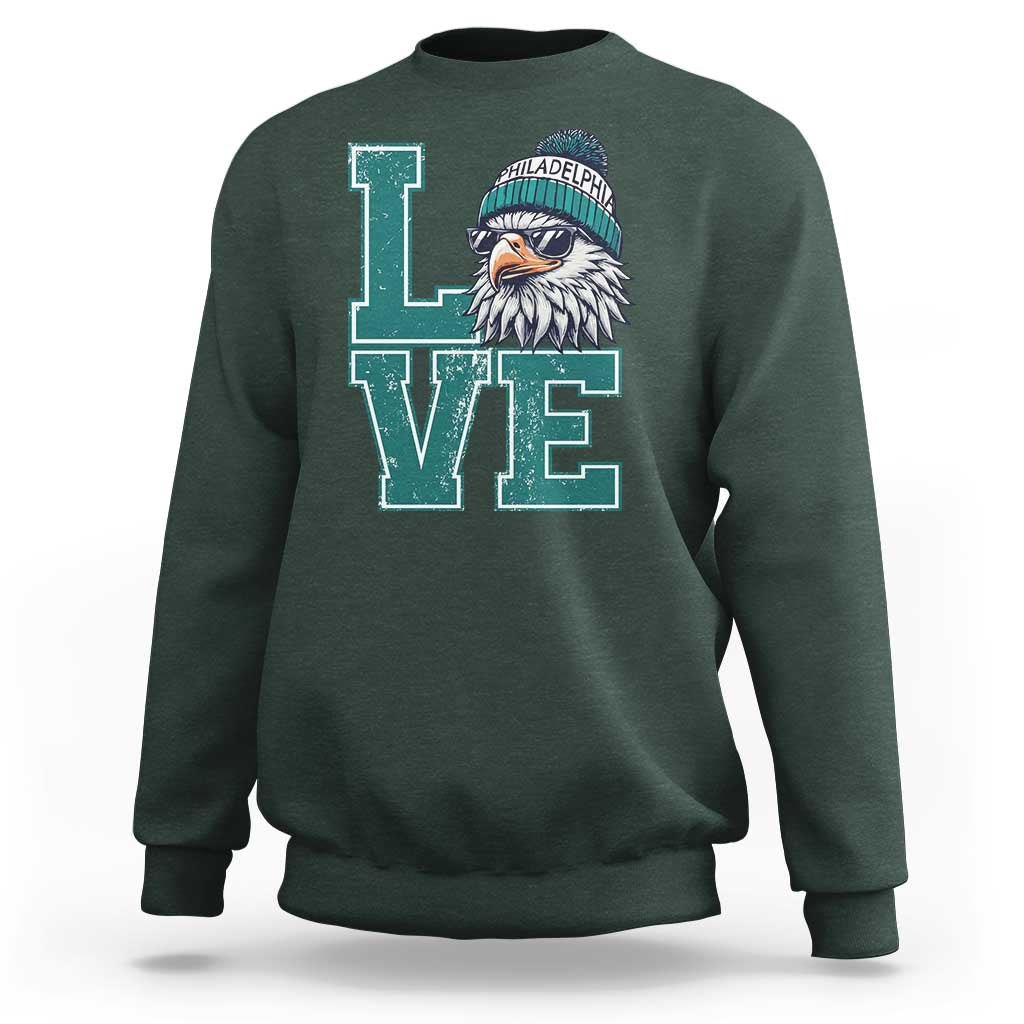 Eagles Inspirational Sweatshirt LOVE Cool Eagle Lover Vintage