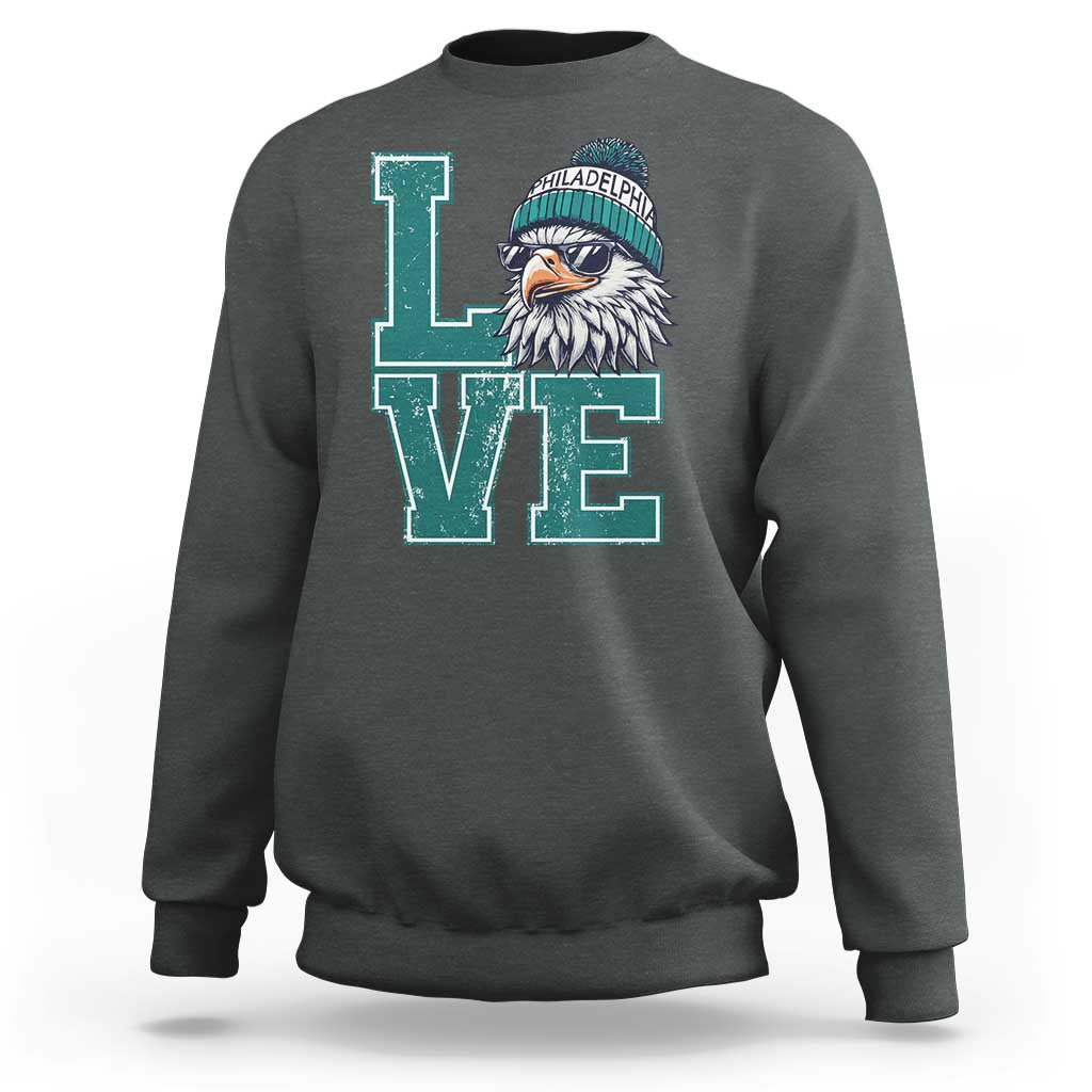 Eagles Inspirational Sweatshirt LOVE Cool Eagle Lover Vintage