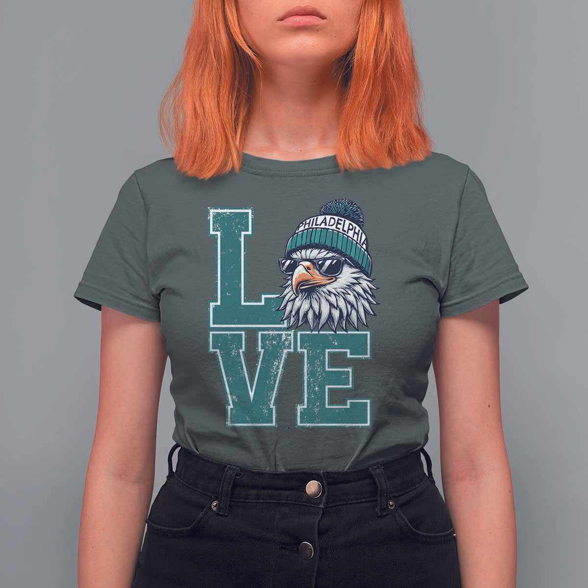 Eagles Inspirational T Shirt For Women LOVE Cool Eagle Lover Vintage