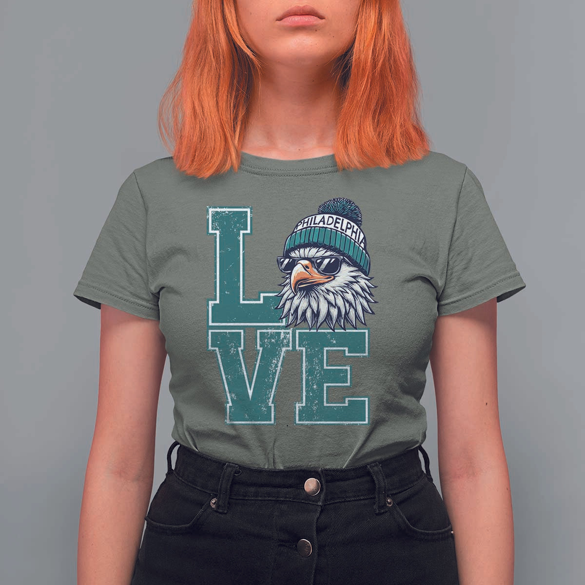 Eagles Inspirational T Shirt For Women LOVE Cool Eagle Lover Vintage