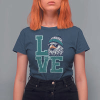 Eagles Inspirational T Shirt For Women LOVE Cool Eagle Lover Vintage