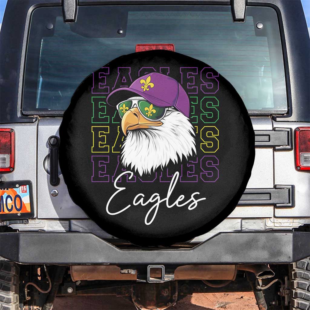 Mardi Gras Eagles Spare Tire Cover 2025 Champs NOLA Louisiana
