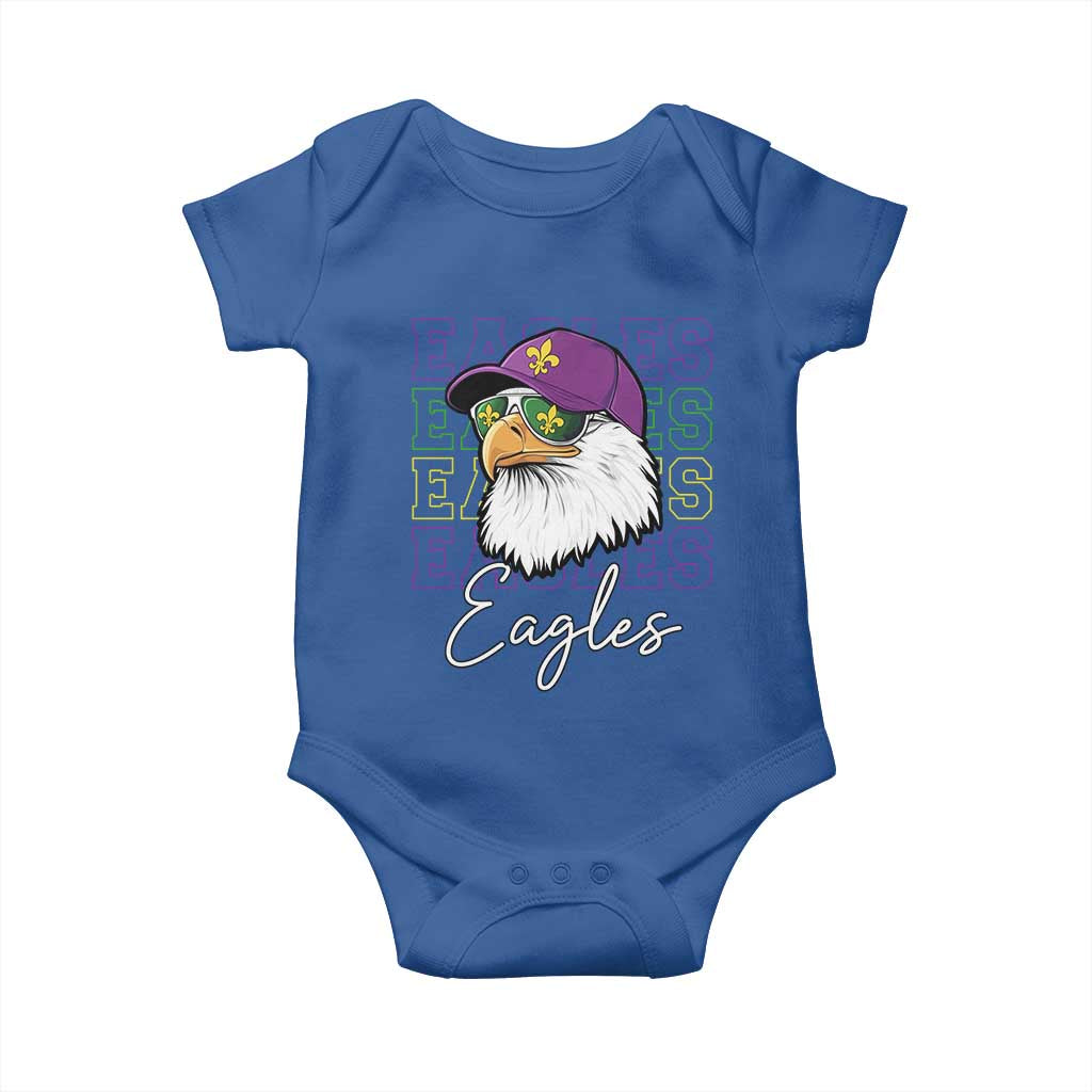 Mardi Gras Eagles Baby Onesie 2025 Champs NOLA Louisiana