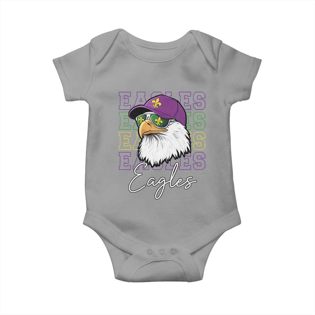 Mardi Gras Eagles Baby Onesie 2025 Champs NOLA Louisiana