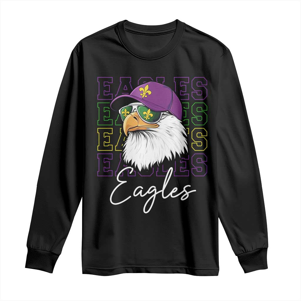 Mardi Gras Eagles Long Sleeve Shirt 2025 Champs NOLA Louisiana