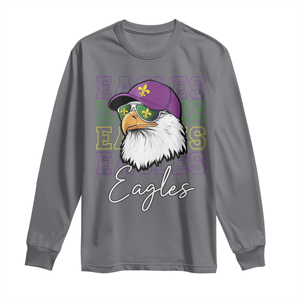 Mardi Gras Eagles Long Sleeve Shirt 2025 Champs NOLA Louisiana