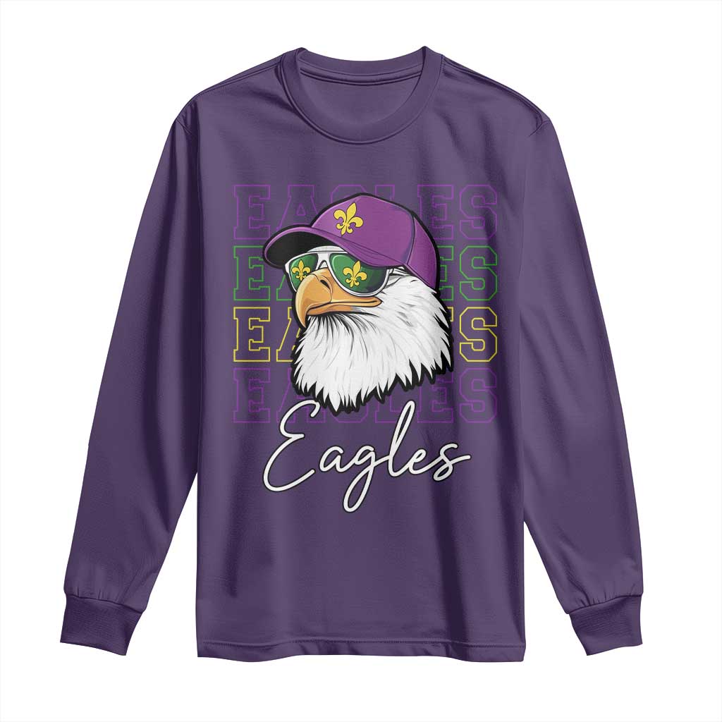 Mardi Gras Eagles Long Sleeve Shirt 2025 Champs NOLA Louisiana