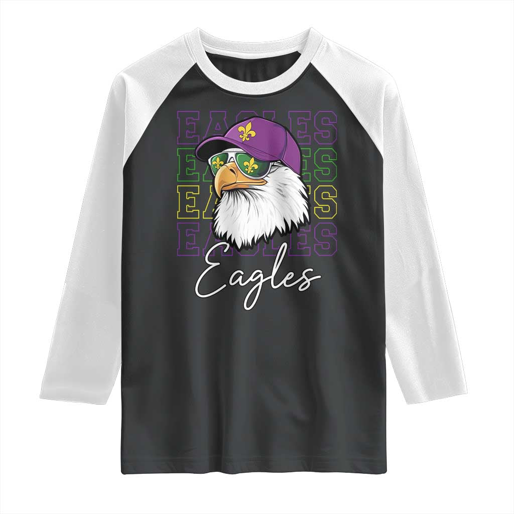 Mardi Gras Eagles Raglan Shirt 2025 Champs NOLA Louisiana
