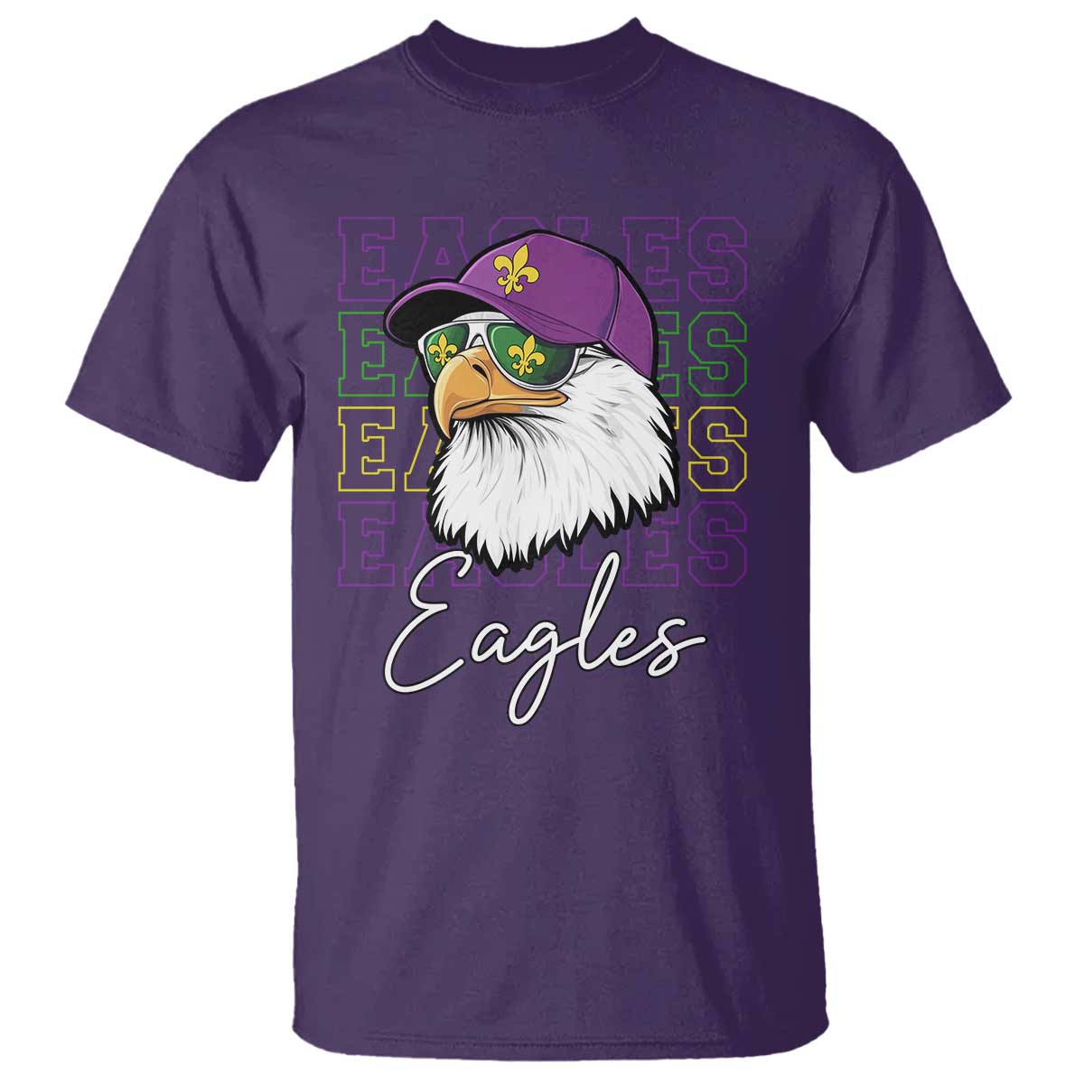 Mardi Gras Eagles T Shirt 2025 Champs NOLA Louisiana