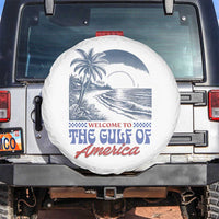 Welcome To America's Gulf Spare Tire Cover Retro Vintage Beach