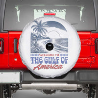 Welcome To America's Gulf Spare Tire Cover Retro Vintage Beach